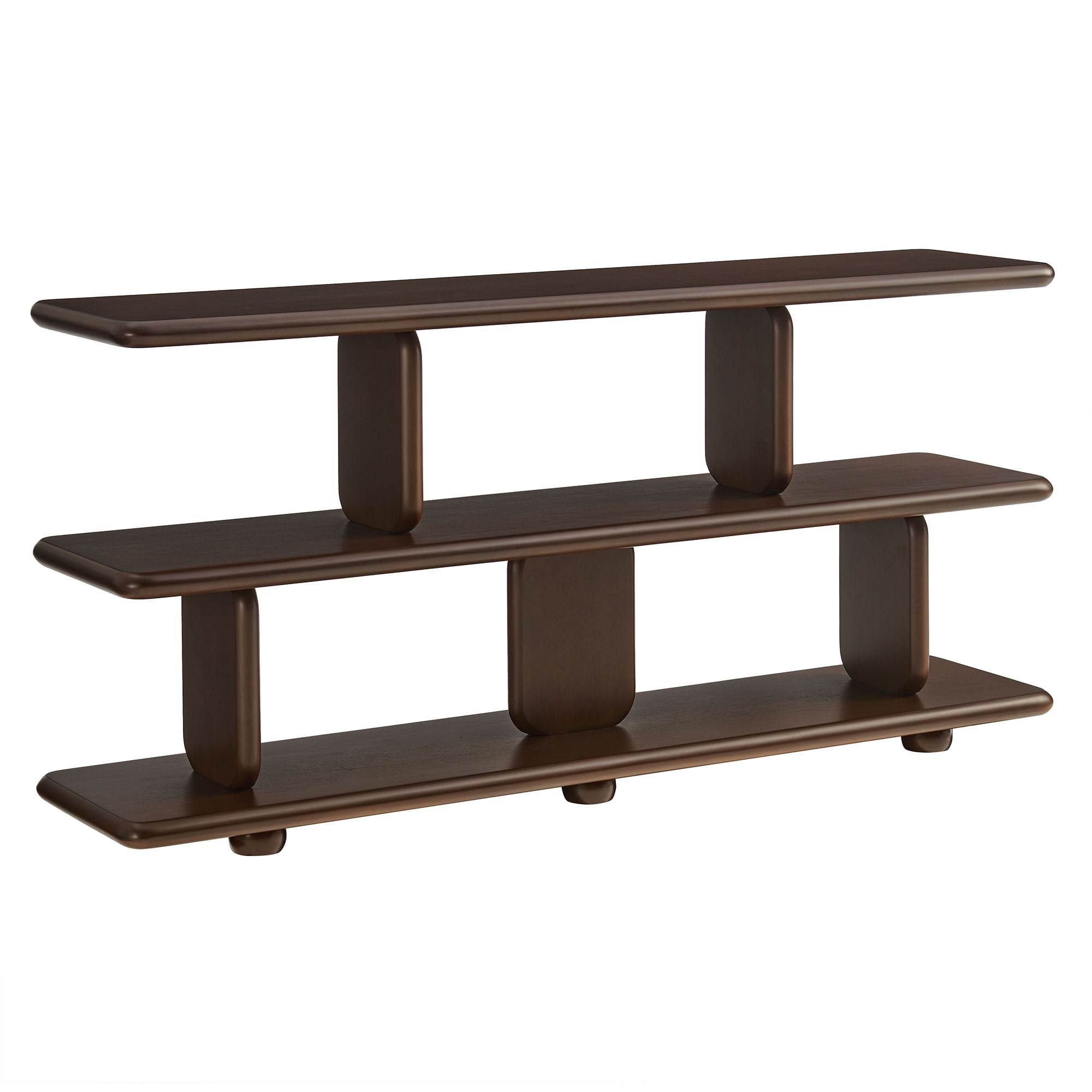 Modway Lyle Bookshelf in Walnut