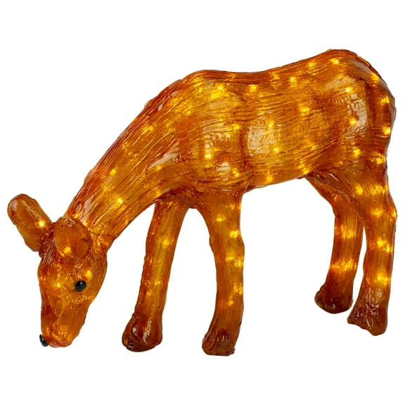 Northlight LED Lighted Commercial Grade Acrylic Reindeer Outdoor Christmas Decoration - 22" - Warm