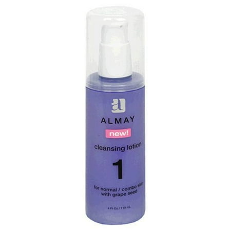 Almay Cleansing Lotion for Normal/Combo Skin with Grape Seed, 4-Ounce Packages (Pack of 2)
