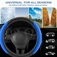 thumbnail image 4 of Skechers Steering Wheel Cover with Memory Foam, Breathable Non-Slip, Universal Fit 14.5"-15" Car Accessories Blue, 4 of 7