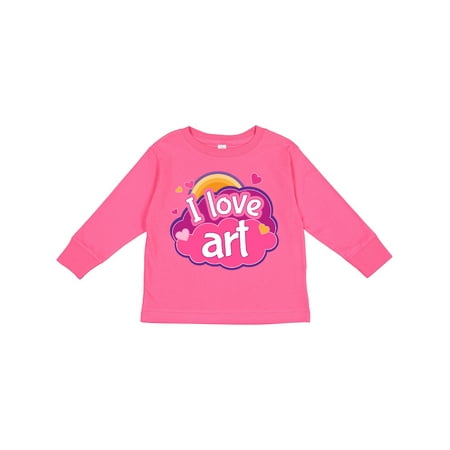 

Inktastic Artist I Love Art Girls Long Sleeve Toddler T-Shirt