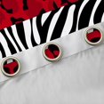 thumbnail image 4 of Feelyou Leopard Print Curtains Pack of 2 (52x84 Each), Zebra Wildlife Window Curtains, 4 of 6