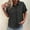 Black, variant on Workwear Summer Blouses for Women V-Neck Polka Dot Short Sleeve Blouse Rolled Button Down Slim Fit Boho Shirts Going Out Tops for Women