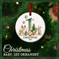 thumbnail image 3 of Baby's First Christmas Ornament 2025 - Infant, Newborn Ornament Keepsake, 1st for New Parents, Moms & Dads - Little Cutie Party Hanging Décor A1, 3 of 5