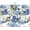 Blue Hydrangea Flowers Bird, variant on Blue Hydrangea Flowers Dish Drying Mat,Bird Drying Rack Pad Countertop Dishes Ultra Absorbent Microfiber Kitchen Counter Mat for Coffee Countertop Decor 18x24 Inch