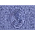 thumbnail image 1 of Ahgly Company Machine Washable Indoor Rectangle Transitional Denim Blue Area Rugs, 6' x 9', 1 of 7