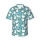 thumbnail image 1 of Fotbe Cartoon Funny Goose Camisa Hawaiana para Hombre Unisex – Camisa Casual de Verano con Botones de Manga Corta de Algodón y Lino,Large, 1 of 7