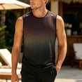 thumbnail image 2 of Lopecy-Sta Mens Tank Tops Crew Neck Gradient Graphic Sleeveless Sports Fitness Summer Vacation Beach Casual Workout Shirts, 2 of 5
