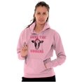 thumbnail image 4 of Breast Cancer Awareness Save Udders Hoodie Sweatshirt Women Brisco Brands 4X, 4 of 6