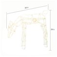 thumbnail image 5 of Indoor/Outdoor Animated Light-Up Feeding Doe Christmas Lighted Silhouette Decoration with 105 LED Lights, Warm White, 40", by Holiday Time, 5 of 6