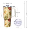 thumbnail image 2 of Christmas Stocking 40oz Stainless Steel Tumbler with Handle and Straw, Holiday Leak Proof Insulated Travel Coffee Mug, Gift for Adults, 2 of 4