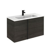 ROYO USA 40" ONIX 2 DRAWER WENGE WITH CERAMIC TOP