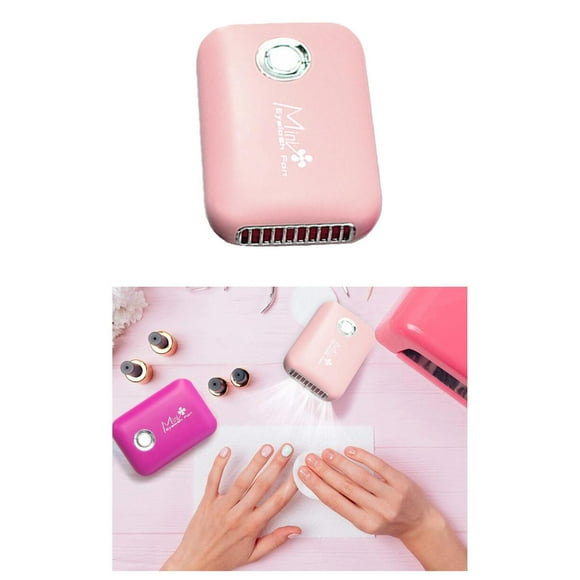 de ventilador de pestañas de mano USB sin cuchillas eléctrico para rosado Colcomx Secador de pestañas con ventilador