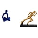 thumbnail image 1 of Figura de pensador abstracto, estatua de corredor, escultura de personaje, adorno coleccionable de resina con acabado flocado, ideal para dormitorios,, 1 of 8