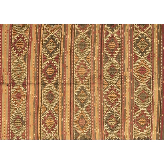 Ahgly Company Indoor Rectangle Oriental Brown Traditional Area Rugs, 2' x 5'
