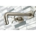 thumbnail image 4 of Kingston Brass KS6028BEX Essex Two-Handle Wall Mount Roman Tub Faucet, Brushed Nickel, 4 of 7