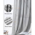 thumbnail image 6 of Farmhouse Wood Grain Black Out Curtains 54 Inch Long, Short Curtains for Small Window, Vintage Country Barn Gate Grey Room Darkening Farmhouse Window Curtains for Kitchen Bedroom 42"x54" 2 Panels, 6 of 8