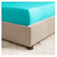 thumbnail image 6 of 18"- 21" Extra Deep Pocket Fitted Sheet for High Mattress - Hotel Luxury Silky Soft Double Brushed Microfiber Sheet, Wrinkle Bed Sheet, Full - Teal Blue, 6 of 8
