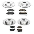 thumbnail image 3 of PowerStop Front and Rear Z23 Evolution Sport Carbon-Fiber Ceramic Brake Pad and Drilled & Slotted Rotor Kit Fits: ACURA Select Models K1238, 3 of 10