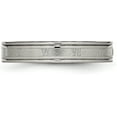 thumbnail image 4 of Chisel Titanium Brushed Center 4.2mm Roman Numerals Band - Ring Size 8.0, 4 of 8