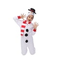 thumbnail image 3 of Disfraz de muñeco de nieve Wizland para niños, forro polar de invierno, talla L 10-12, 3 of 5