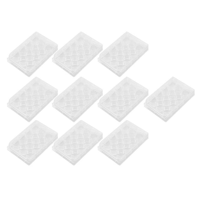 Tissue Culture Kit, 10pcs Culture Well Pate Plates With Lids Plastic Cell Culture Plate, Highly Transparent Tissue Culture Plate With Lid for Laboratory Biology Room