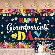 Happy Grandparents Day Backdrop Best Grandparents Ever Background Grandparent's Day Family Gatherings Holiday Party Decorations Banner Supplies Photo Booth Props