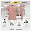 thumbnail image 5 of Nurse Scrub for Women Set V-Neck Top & Jogger Scrub Pants Medical Uniform Scrubs Suit for Women, 5 of 6