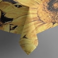 thumbnail image 5 of Yellow Sunflower Art Pattern Square Tablecloth,Waterproof Square Table Cover,Wipeable Spillproof Washable Table Cover for Home Kitchen Party Decor 42"X42"(107x107cm), 5 of 6