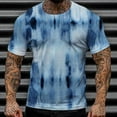 thumbnail image 2 of Sngxgn Men's Short Sleeve T-Shirt Workout T-Shirts(Blue,XS), 2 of 4