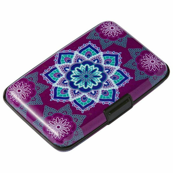 Elfish Mini RFID Aluminum Wallet Credit Cards Holder Metal ID Case for Men Women Color 1