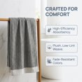 thumbnail image 2 of REGALWOVEN 100% Cotton Striped Hand Towels, Soft Absorbent Quick Drying Towel Sets for Home, Hotel, 14" x 32" Dark Grey 4, 2 of 7