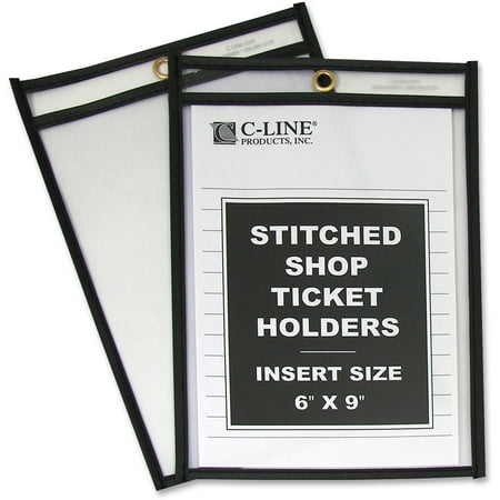 - C-Line Shop Ticket Holders, Stitched, Both Sides Clear, 50