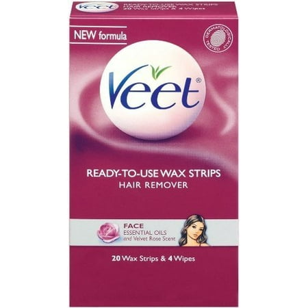 Veet Cold Wax Strips Face 20ct Walmart Com