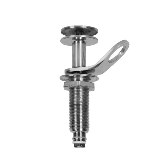 304 Stainless Steel Boat Fender Hook Quick Release Marine Detachable Bracket With Extended Thread Mirror Polished Handle For Secure Mooring Heavy Duty Ship Fitting