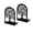 🥝 C_Base#382, variant on Metal Bookends Tree Design 2 Pack, Decorative Black Book Ends for Shelves, Heavy Duty L-Shaped Steel Book Holder, Non-Slip Pads, Home Office Library