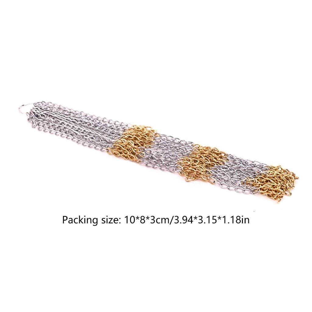 CEORPER Metal Chain Basketball Net Outdoor Goal Basketball Net for Most Standard Hoop