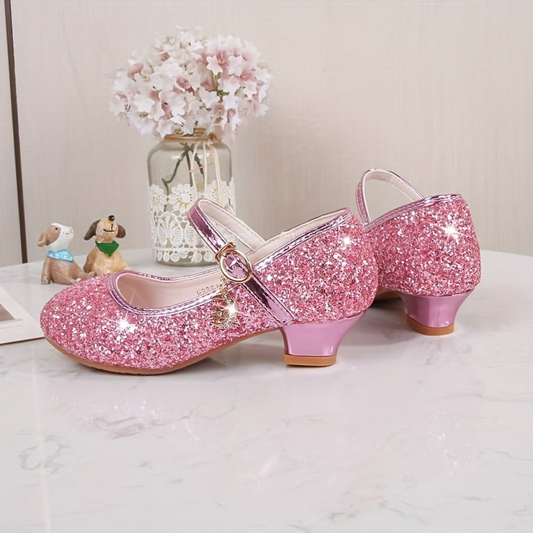 Elegant Lightweight Sequin High Heels for Girls Non Slip Comfortable Perfect for Parties Performances All Season Wear Walmart