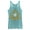 Tahiti Blue, variant on Women's Marvel Spider-Man Homecoming Midtown School Crest Racerback Tank Top Navy Blue Heather Small