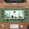 thumbnail image 6 of Cute Kawaii Green Plant Desk Mat Anime Aesthetic Mousepad Pixel Art XXL Large Gaming Mouse Pad Laptop Keyboard Mat Desk Pad 31.5x15.75 in, Office Home Decor Desk Mats for Women Girl Mouse Mat, 6 of 6