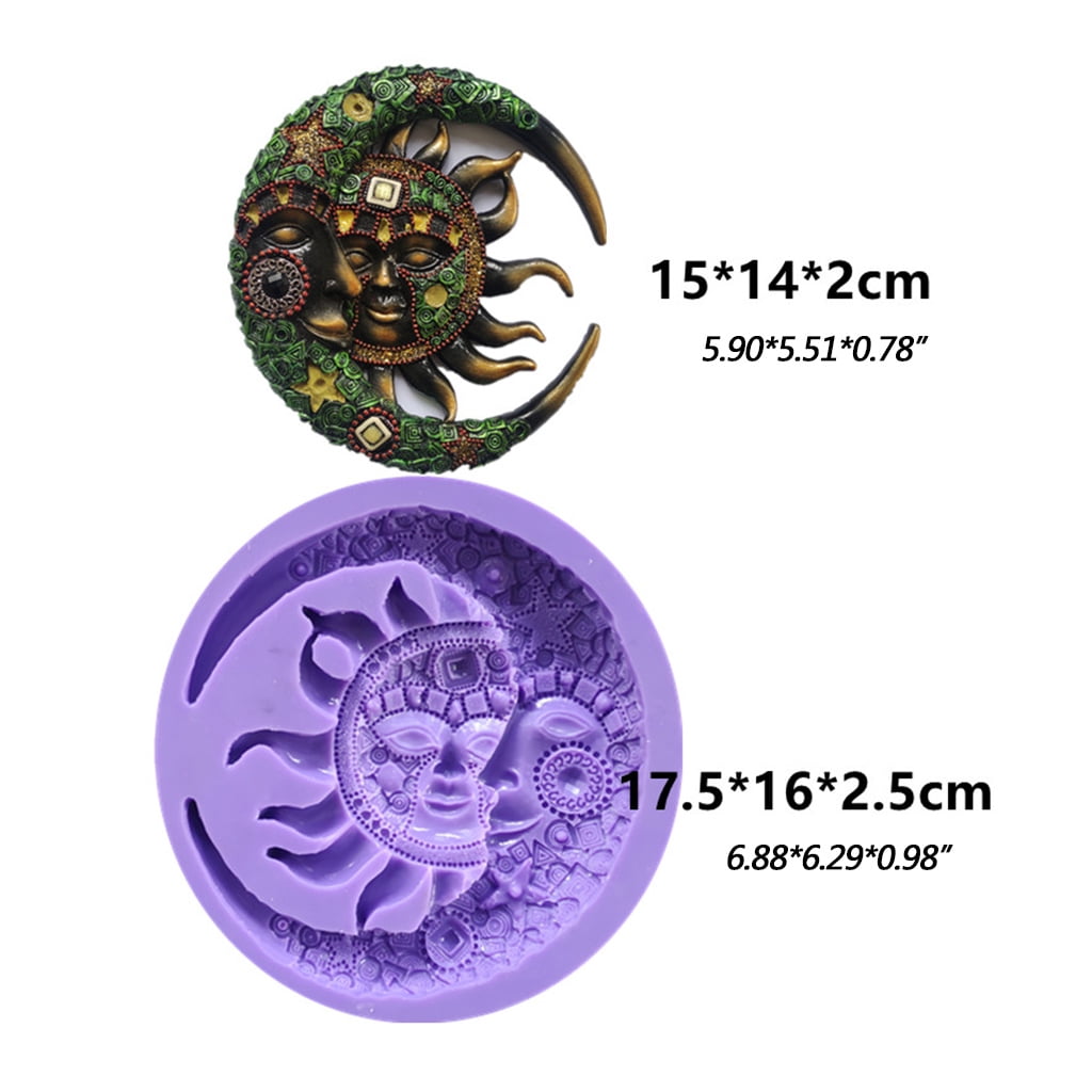 European for Sun Shape Silicone Mold Cement Plaster Mold for Resin Crafts Home Decoration