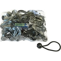 9" Bungee Balls BLACK (25 Pack)