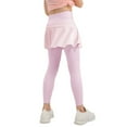 thumbnail image 5 of Little Girls Footless Leggings with Ruffle Tutu Skirt Pants 5-12 Years, 5 of 9