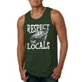thumbnail image 2 of Wild Bobby Respect The Locals Save Our Oceans Turtle Animal Lover Men Graphic Tank Top, Forest Green, Small, 2 of 6