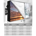 thumbnail image 7 of Outdoor TV Cover 70 to 75 Inch Weatherproof, Christmas Snowman Waterproof TV Screen Protector for Outside Decor with Zipper and Pocket 68"L x 42"H , Winter Blue Snowy Pine Forests Bird, 7 of 7
