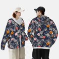 thumbnail image 6 of Fotbe Hawaiian Style Men's Women's UPF 50+ Sun Protection Jacket Hooded Cooling Shirt with Pockets Hiking Outdoor Performance-Large, 6 of 9