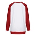 thumbnail image 5 of Puntoco Camiseta de manga casual con cuello redondo y estampado navideño para mujer Puntoco Puntoco-2177, 5 of 5