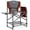 Red, variant on EVER ADVANCED Medium Tall Directors Chair 23.2" Seat Height, Folding Makeup Artist Chair with Side Table Cup Holder and Storage Pocket, Supports 400 lbs, Grey