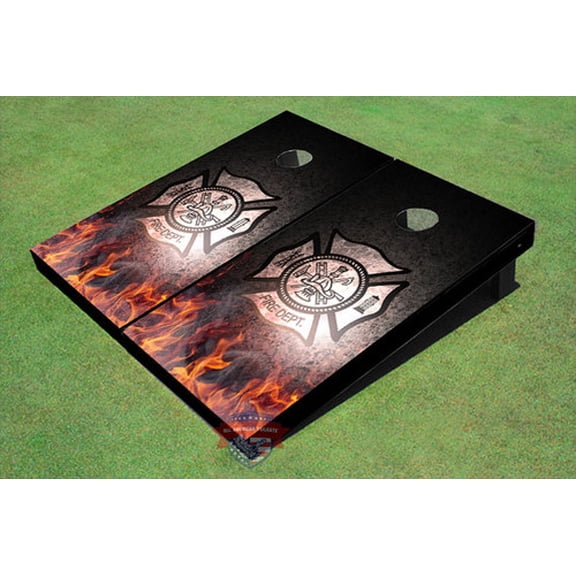 Custom Fire Department General Graphic Cornhole Board Set