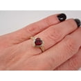 thumbnail image 4 of 2.10Ct Heart Cut Simulated Ruby Halo Anniversary Ring 14K Yellow Gold Plated, 4 of 4